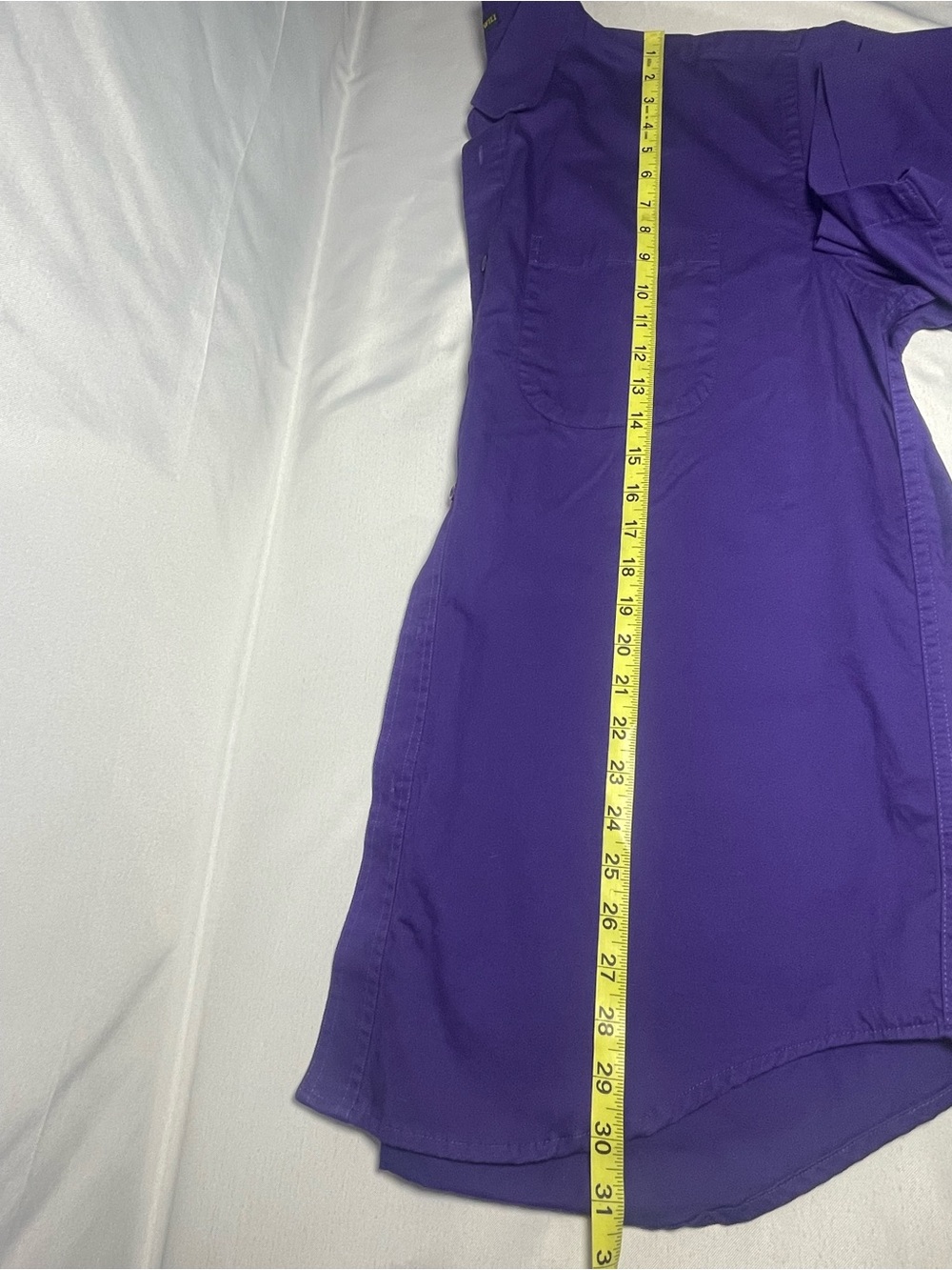 Tiger Hill Purple Button Down Shirt Large Cotton Short Sleeve Classic Fit - Picture 6 of 7